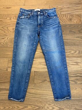 Moussy Vintage Mid Rise Straight Leg Jeans 26 Made in Japan Zip Fly